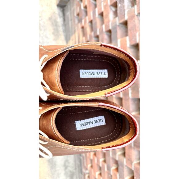 Steve Madden Heston Chukka Boots Tan Leather - Worn Twice/Cleaned Men’s Size 12 main image 5